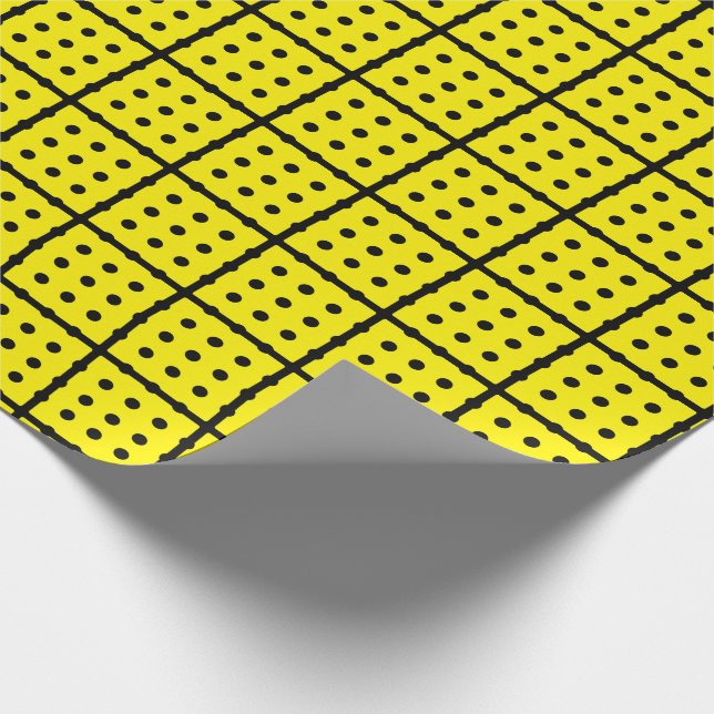 Einzigartiges gelbes Schleifpapier Geschenkpapier (Ecke)