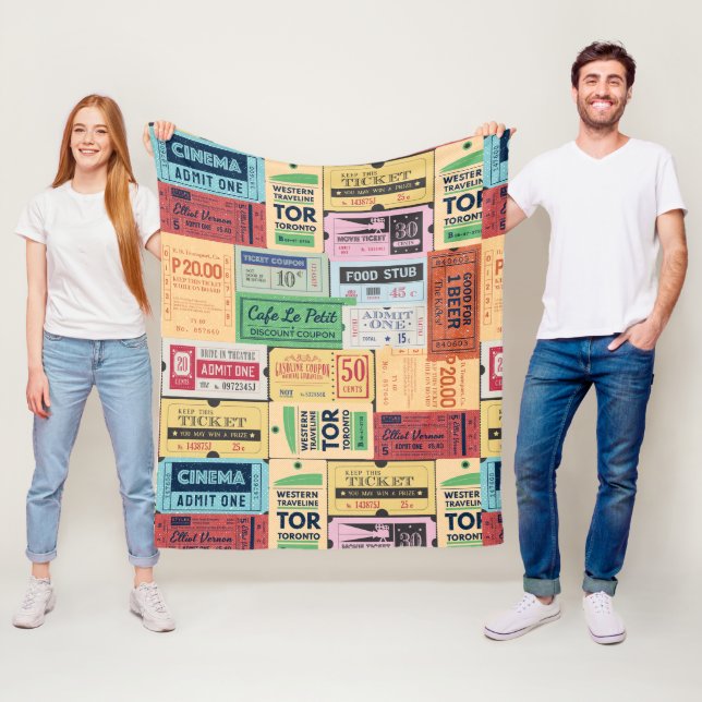 Einzigartiges Geschenk Cenima Eintrittskarten West Fleecedecke (Beispiel)