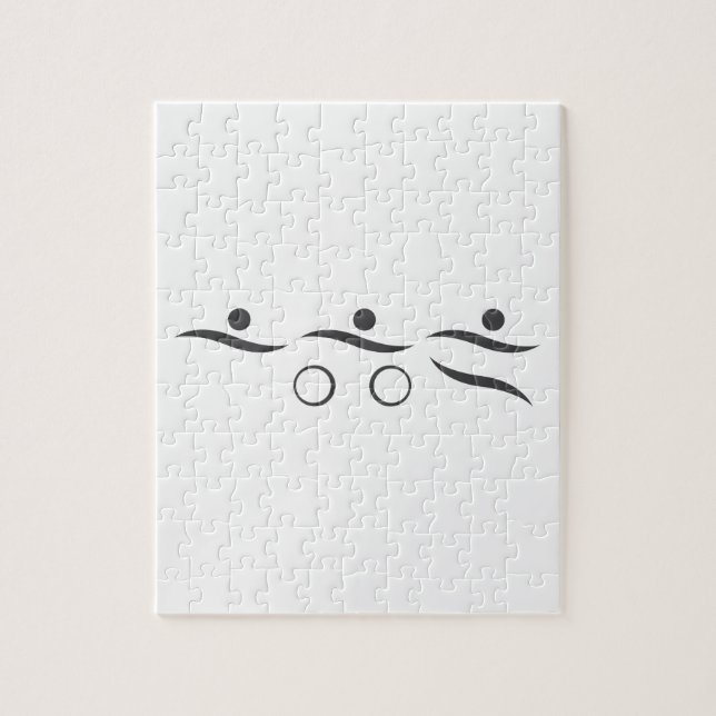 Einzigartiges Geschenk des Triathlon Puzzle (Vertikal)