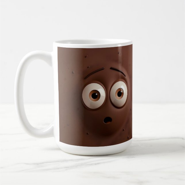 Einzigartiges Geschenk für Schokoladenliebhaber Fu Kaffeetasse (Links)