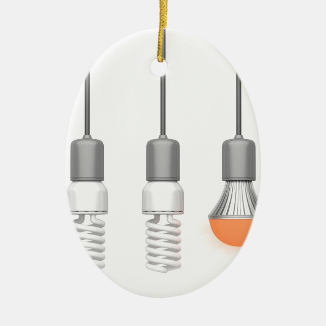 Einzigartiges glühendes LED-Licht Keramik Ornament (Vorne)