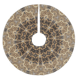 Einzigartiges Gold Decorative Treppenhaus Polyester Weihnachtsbaumdecke