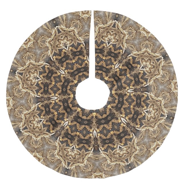 Einzigartiges Gold Decorative Treppenhaus Polyester Weihnachtsbaumdecke (Vorderseite)