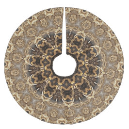 Einzigartiges Gold Decorative Treppenhaus Polyester Weihnachtsbaumdecke