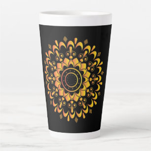 Einzigartiges goldenes Mandala-Design-95747 Milchtasse