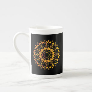 Einzigartiges goldenes Mandala-Design-95747 Prozellantasse