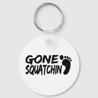 Einzigartiges GONE SQUATCHIN Logo mit FOOTPRINT Schlüsselanhänger