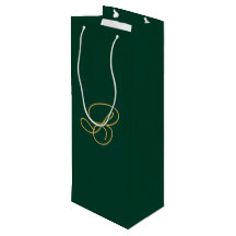 Einzigartiges grün-goldenes Monogramm-Schriftzug-N