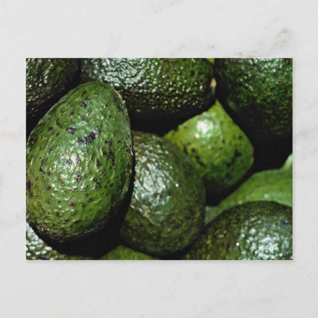 Einzigartiges Grünes Avocado Postkarte (Vorderseite)