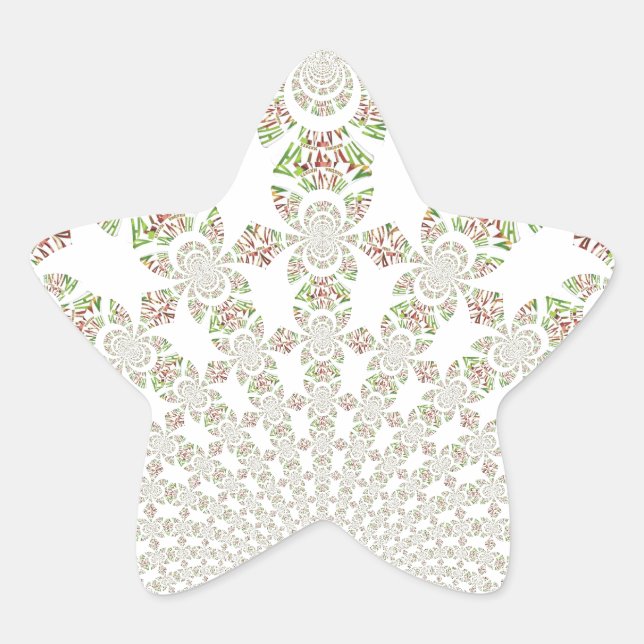 Einzigartiges Hakuna Matata Design: Serene Vibes Stern-Aufkleber (Vorderseite)