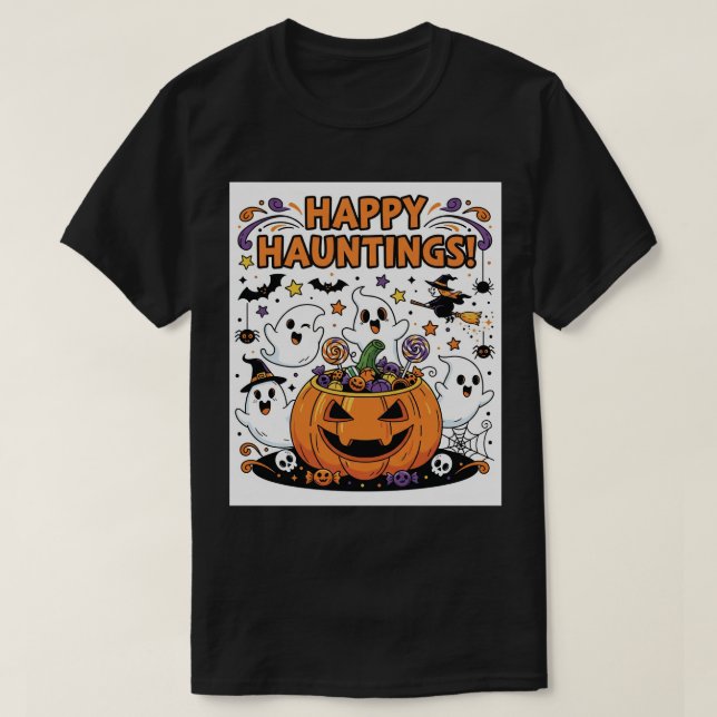 Einzigartiges Halloween-Logo und Banner für Ihr b T-Shirt (Design vorne)