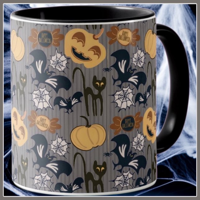 Einzigartiges halloween Muster Tasse (Von Creator hochgeladen)