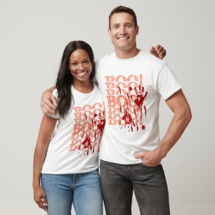 Einzigartiges Halloween-Shirt, Bloody 'Boo' gestap T-Shirt