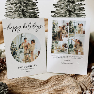 Einzigartiges Happy Holidays Foto Feiertagskarte