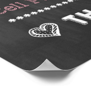 Einzigartiges Hochzeitsposter! Keine Handys/keine Poster