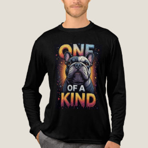Einzigartiges Hundeporträt mit kräftigen Farben Tri-Blend Shirt