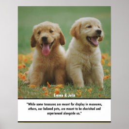 Einzigartiges Hundeschenkgeschenk, Gedenkausdruck Poster