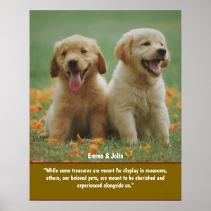 Einzigartiges Hundeschenkgeschenk, Gedenkausdruck  Poster