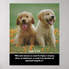 Einzigartiges Hundeschenkgeschenk, Gedenkausdruck Poster