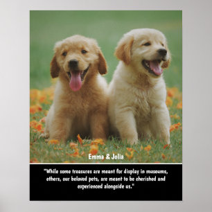 Einzigartiges Hundeschenkgeschenk, Gedenkausdruck Poster