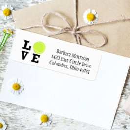 Einzigartiges I-Liebe-Tennis mit Gelbball