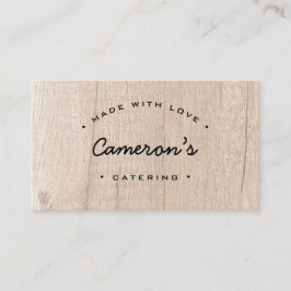 Einzigartiges, individualisierbares Catering-Busin Visitenkarte