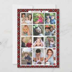 Einzigartiges Jahr für 13 FotoCollage Family Feiertagskarte