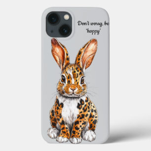 Einzigartiges Kaninchen mit Gepunktetem Leopard Case-Mate iPhone Hülle