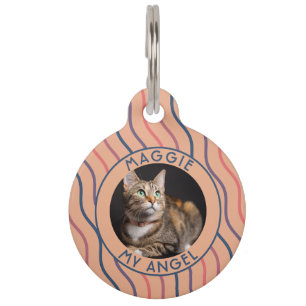 Einzigartiges Katzenmutter-Geschenk Streifen Haustiermarke