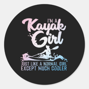 Einzigartiges Kayak-Geschenk für Kayaking-Zubehör  Runder Aufkleber