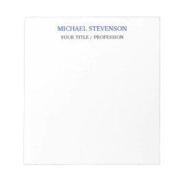 Einzigartiges klassisches Blau Notizblock