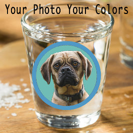 Einzigartiges Kleine Geschenk für Hunde-Lover-Foto Schnapsglas