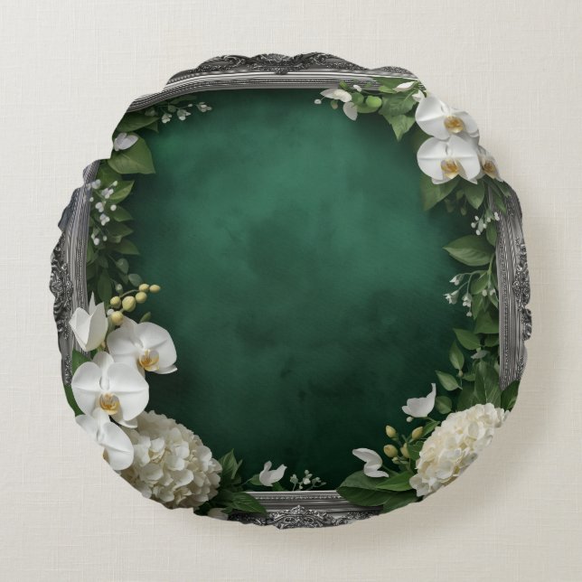 Einzigartiges, kundenspezifisches Rundkissen mit 1 Rundes Kissen (Vorderseite)