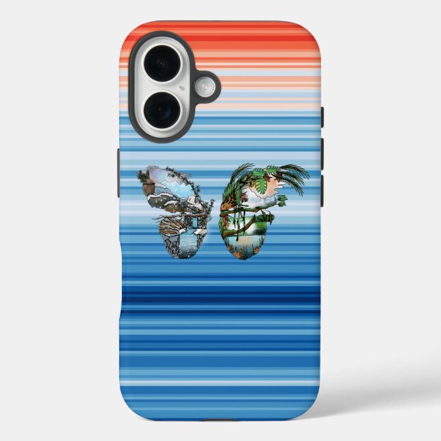 Einzigartiges, künstlerisches Designer-Case-Cover  Case-Mate iPhone Hülle (Rückseite)