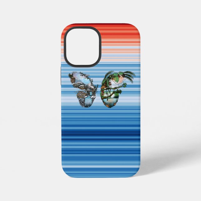 Einzigartiges, künstlerisches Designer-Case-Cover  iPhone Hülle (Rückseite)