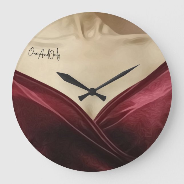 Einzigartiges Kunstwerk Große Wanduhr (Vorderseite)