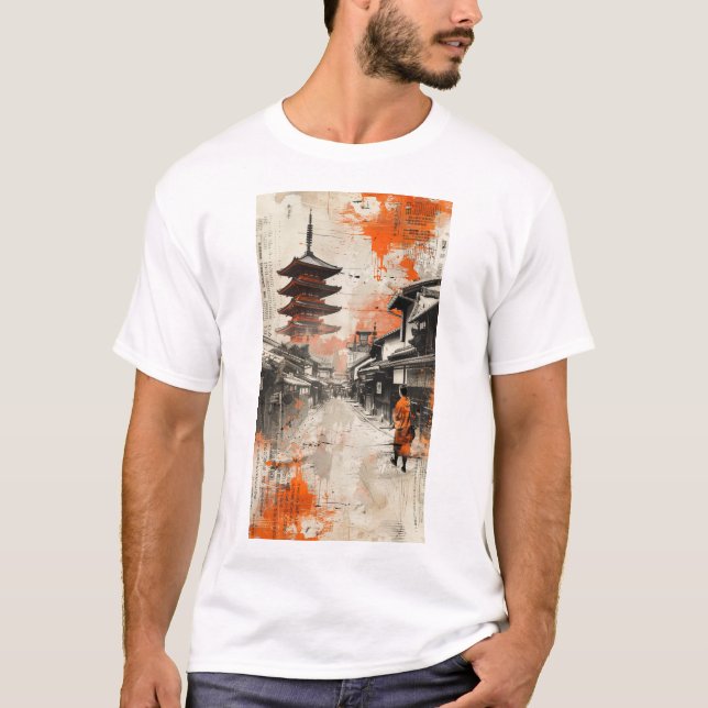 Einzigartiges Kyoto-Inspiriert T - Shirt-Design T-Shirt (Vorderseite)
