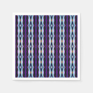 Einzigartiges Lila Muster Serviette