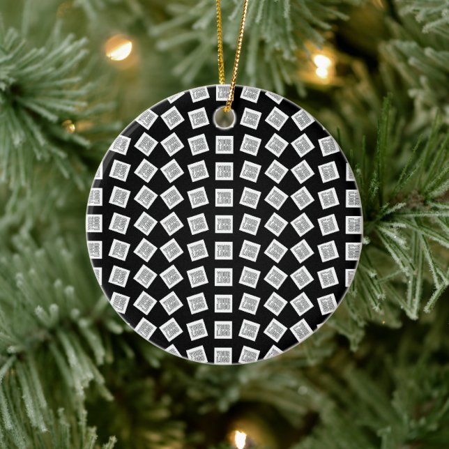 Einzigartiges Logo oder Bildmuster | Schwarz (edit Keramik Ornament (Baum)