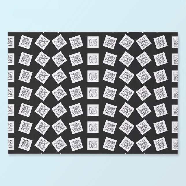 Einzigartiges Logo oder Bildmuster | Schwarz (edit Seidenpapier (Von Creator hochgeladen)