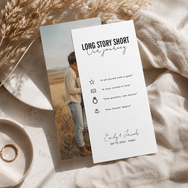 Einzigartiges Long Story Short Lesezeichen Datum v Save The Date (Von Creator hochgeladen)