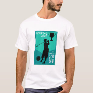 Einzigartiges lustiges Vintage-Golf-Geschenk T-Shirt