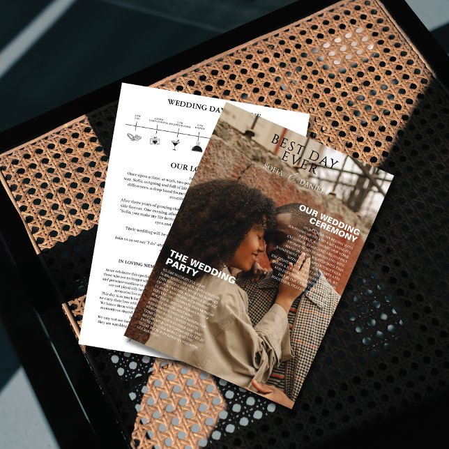 Einzigartiges Magazin Details Timeline Foto Hochze Einladung (Von Creator hochgeladen)