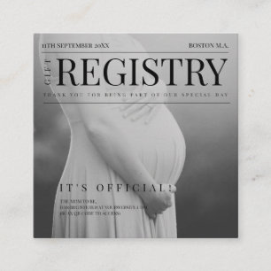 Einzigartiges Magazine Foto Kinderdusche Geschenkr Begleitkarte