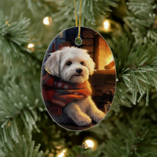 Einzigartiges maltesisches Weihnachten, Geschenk f Keramik Ornament