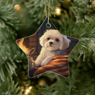 Einzigartiges maltesisches Weihnachten, Geschenk f Keramik Ornament