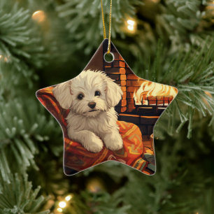 Einzigartiges maltesisches Weihnachten, Geschenk f Keramik Ornament