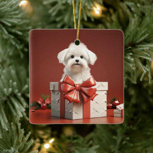 Einzigartiges maltesisches Weihnachten, Geschenk f Keramikornament