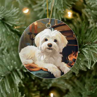 Einzigartiges maltesisches Weihnachtsgeschenk für  Keramik Ornament