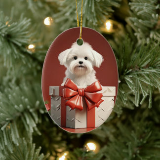 Einzigartiges maltesisches Weihnachtsgeschenk für  Keramik Ornament